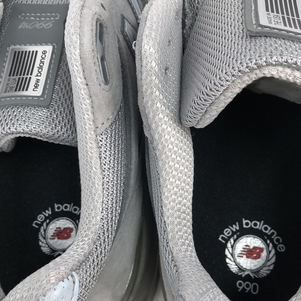 New Balance Mens 990 v4 Made In USA Grey Silver U990GR4 Running Shoes - Size 8.5 - Picture 13 of 15